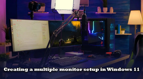 Creating a multiple monitor setup in Windows 11