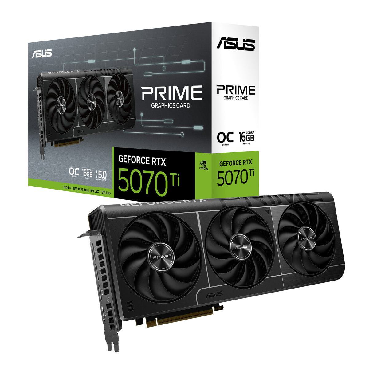 ASUS Prime -RTX5070TI-O16G NVIDIA GeForce RTX 5070 Ti 16 GB GDDR7
