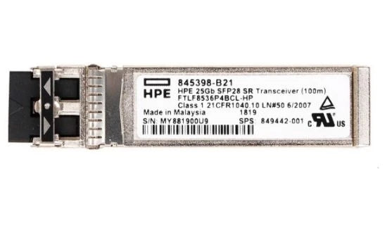 HPE 25Gb SFP28 SR 100m Transceiver 845398-B21 849442-001