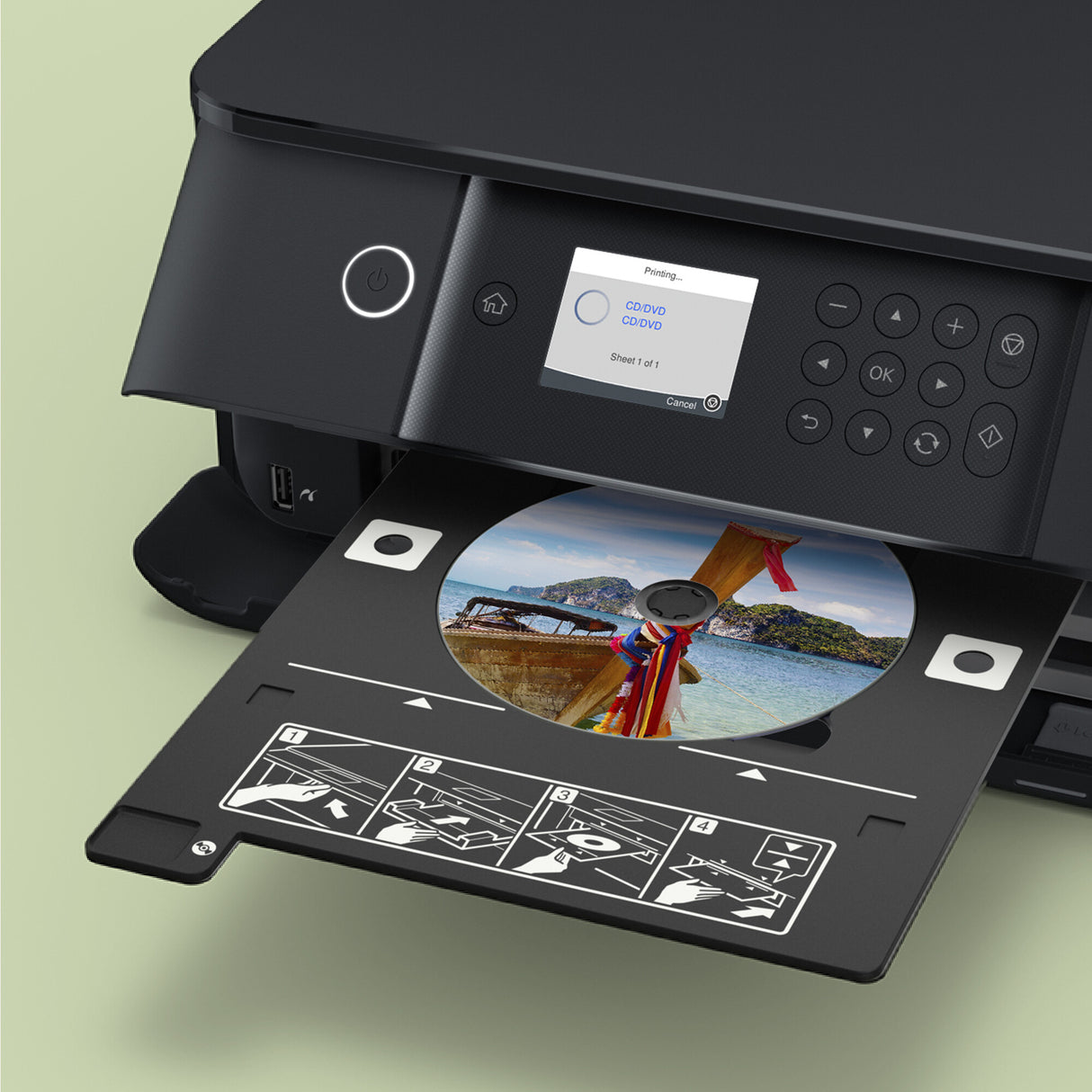 Epson Expression Premium XP-6100 C11CG97401 Imprimante à encre couleur, sans fil, tout-en-un, recto verso, écran tactile LCD 6,1 cm