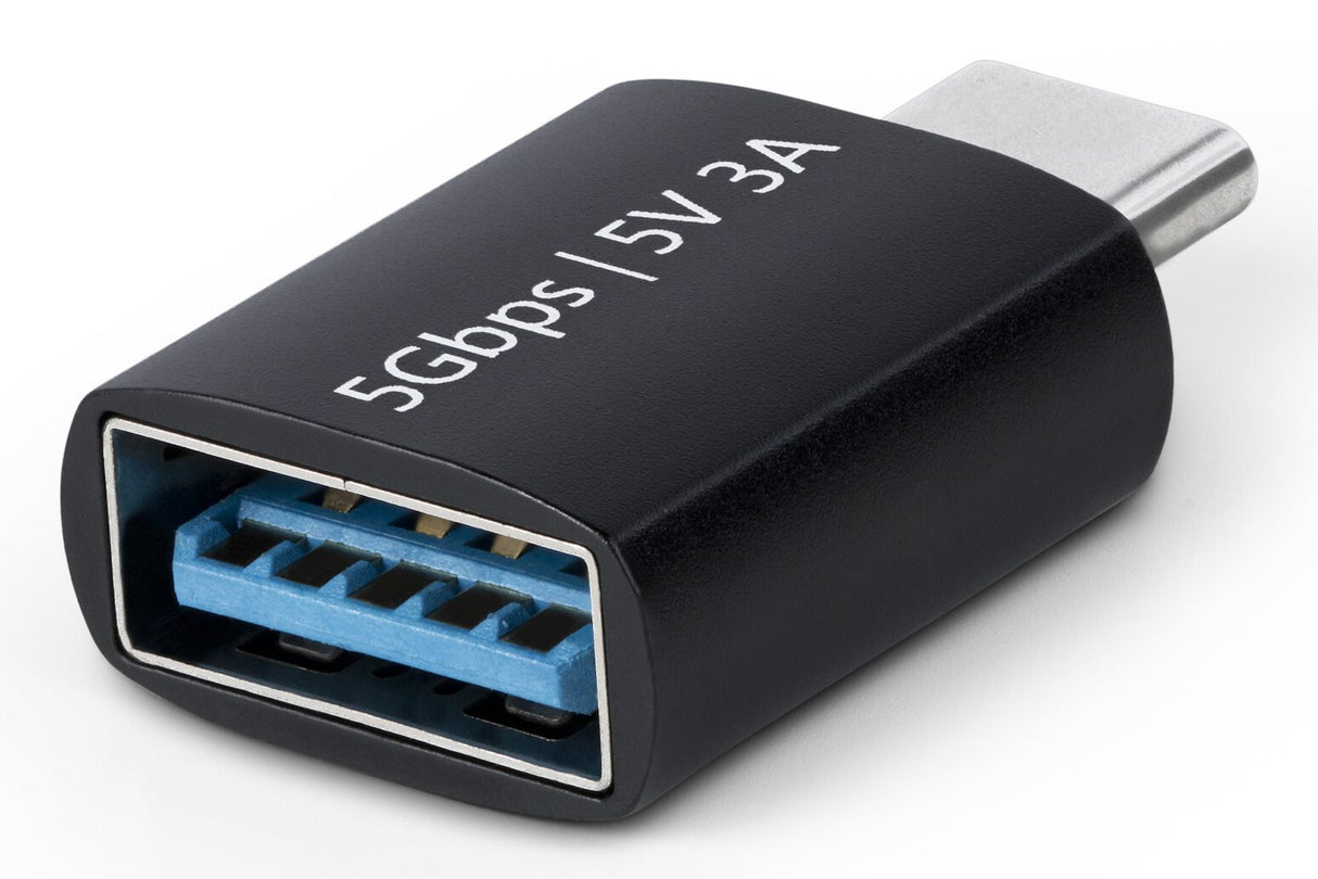 StarTech.com USB-C to USB-A Adapter, USB 5Gbps, Compact USB-C Male to USB-A Female Adapter, Durable Metal Housing, M/F