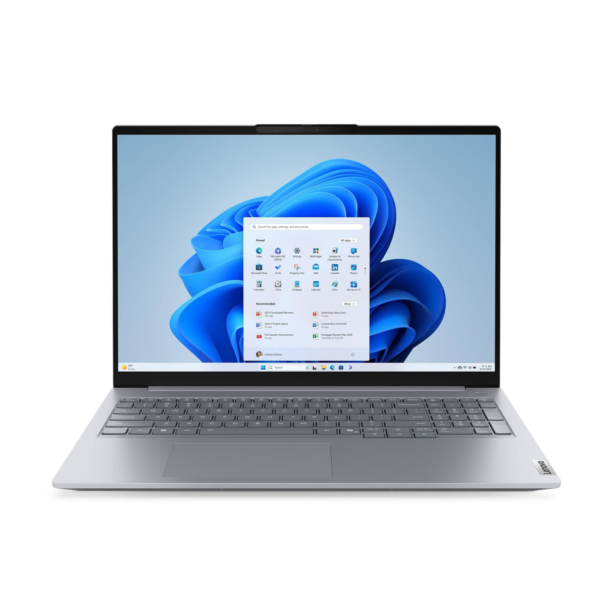 Lenovo ThinkBook 16 G9 IRL Intel Core 7 240H Laptop 40.6 cm (16") WUXGA 16 GB DDR5-SDRAM 512 GB SSD Wi-Fi 7 (802.11be) Windows 11 Pro UK English Grey