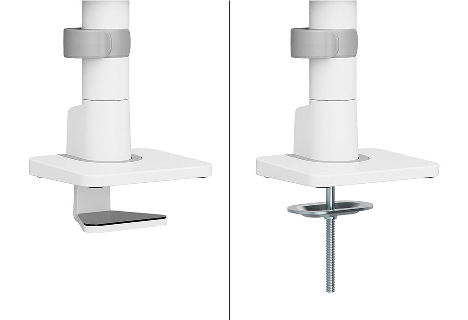 Neomounts DS65S-950WH2 Monitor arm 24-34" - gas spring - Topfix - multi-adjustable - 180°-stop