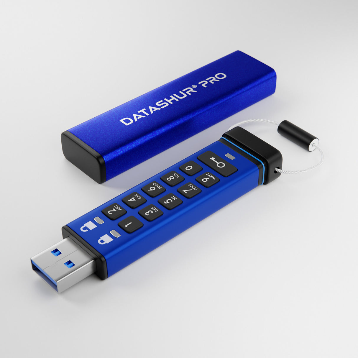 iStorage datAshur PRO 256 GB | Secure Flash Drive | FIPS 140-2 Level 3 Certified| NLNCSA DEP-V Certified | NATO Restricted Certified |AES-XTS 256-bit Hardware Encryption | PIN protected | Dust/Water Resistant
