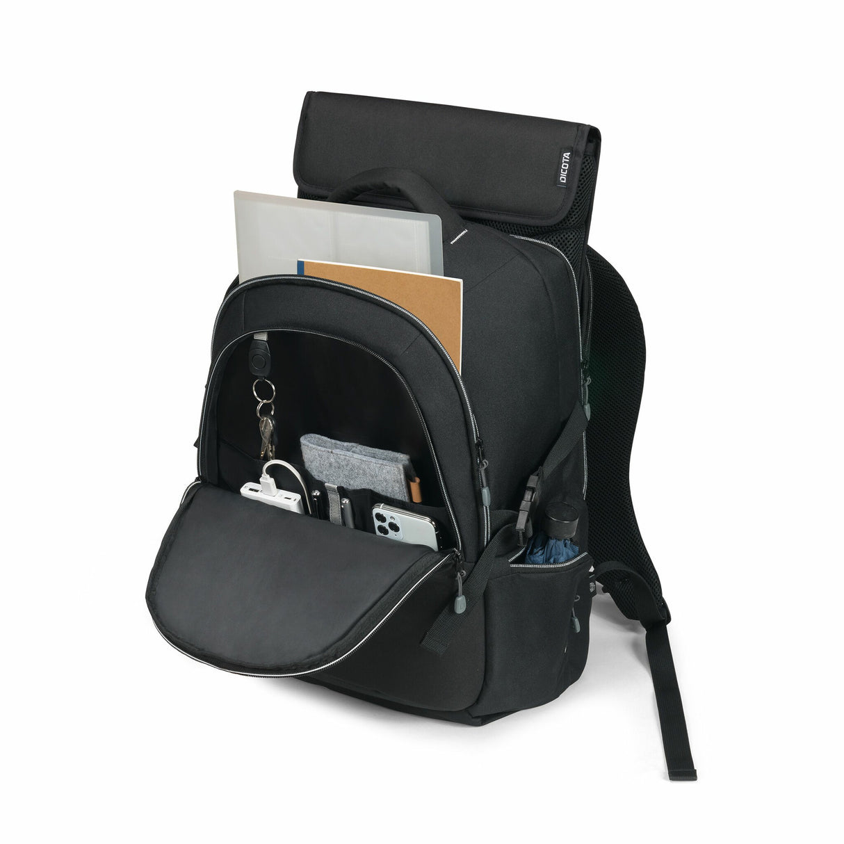 DICOTA D30675-RPET laptop case 39.6 cm (15.6") Backpack Black