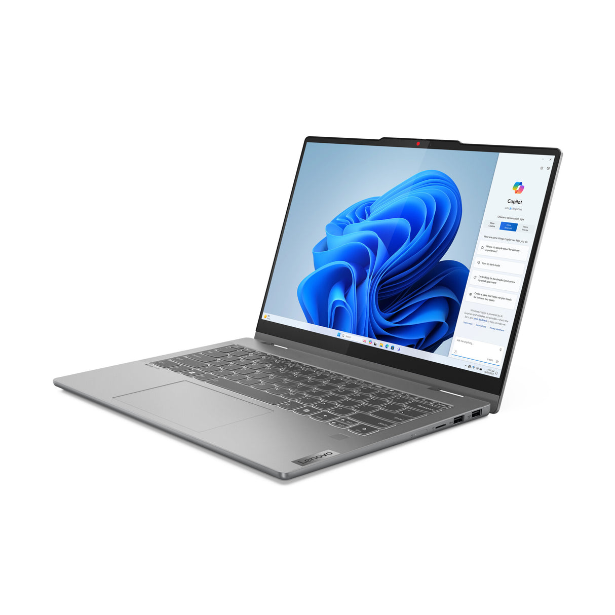 Lenovo IdeaPad 5 2-in-1 14IRH9 Intel® Core™ i7 i7-13620H Hybrid (2-in-1) 35.6 cm (14") Touchscreen WUXGA 16 GB LPDDR5x-SDRAM 1 TB SSD Wi-Fi 6 (802.11ax) Windows 11 Home UK English Grey