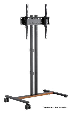Manhattan Trolley Mount Stand for TV & Monitors, For screens: 34" to 55", VESA compatability: all between 200x200 to 400x400mm - check the dimensions of the four mounting holes on back of screen to ensure it fits, Max 35kg, Height-adjustable to four level