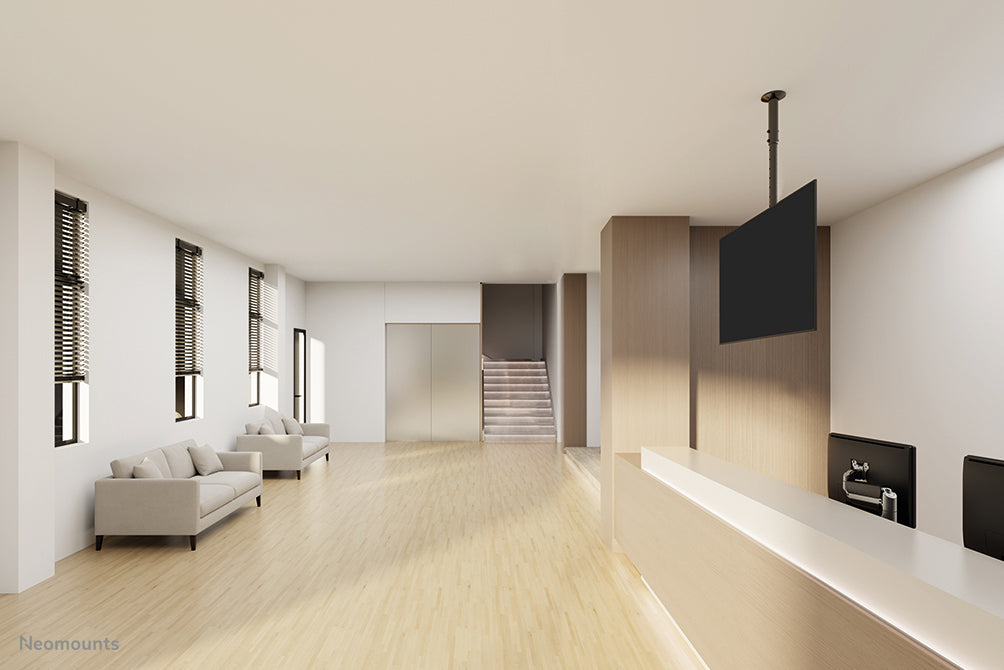 Neomounts CL35-340BL12 Monitor/TV mount ceiling 23-42" - h 106-156 cm