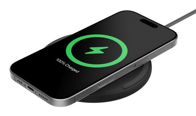 Belkin WIA012HQBK mobile device charger Smartphone Black AC Wireless charging Fast charging Indoor