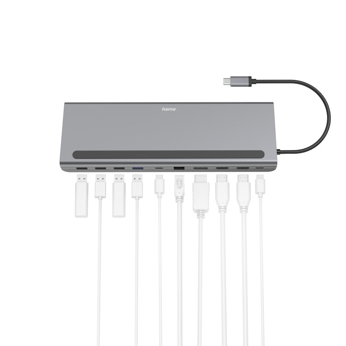 Hama USB-C Docking Station, Connect2Office Pro, 10 Ports