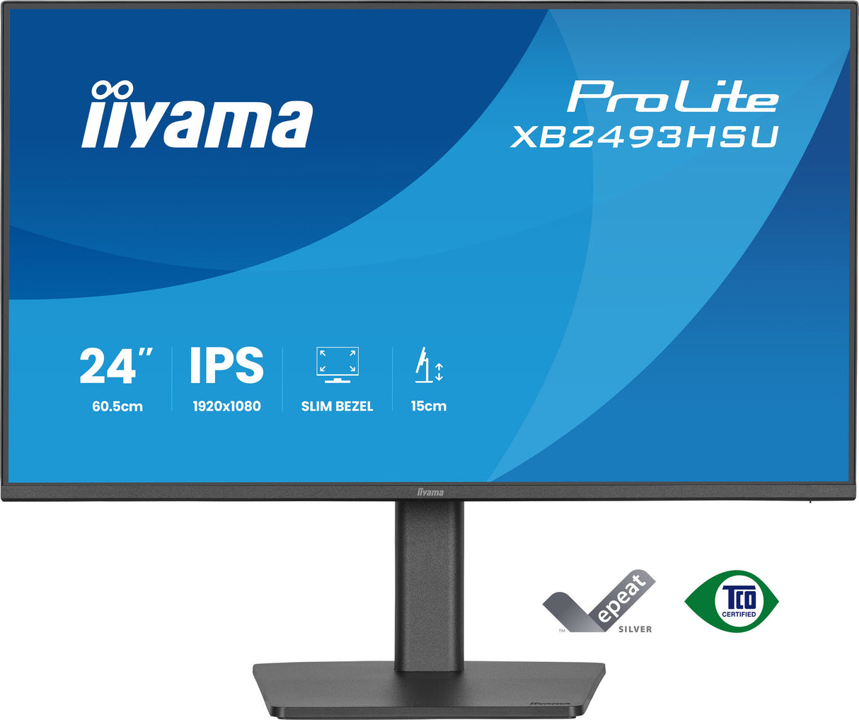 iiyama ProLite XB2493HSU-B1 computer monitor 60.5 cm (23.8") 1920 x 1080 pixels Full HD LED Black