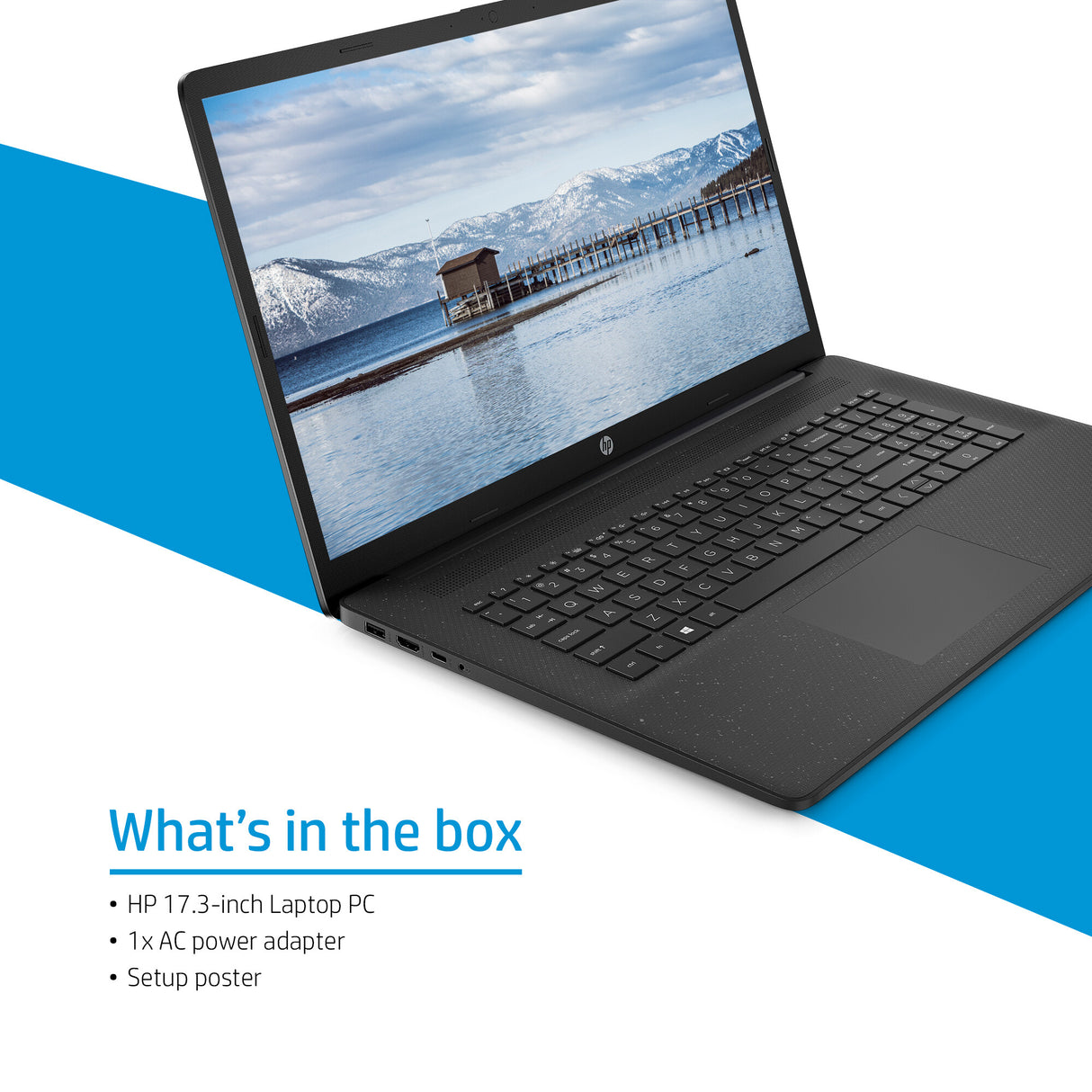 HP Laptop 17-cn3007na Intel® N i3-N305 43.9 cm (17.3") Full HD 8 GB DDR4-SDRAM 512 GB SSD Wi-Fi 6 (802.11ax) Windows 11 Home Silver