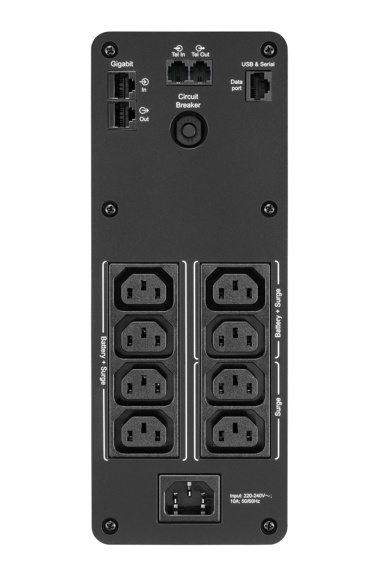 APC Back-UPS Pro, 1200VA/720W, Tower, 230V, 8x IEC C13 outlets, Sine Wave, AVR, USB Type A + C ports, LCD, User Replaceable Battery