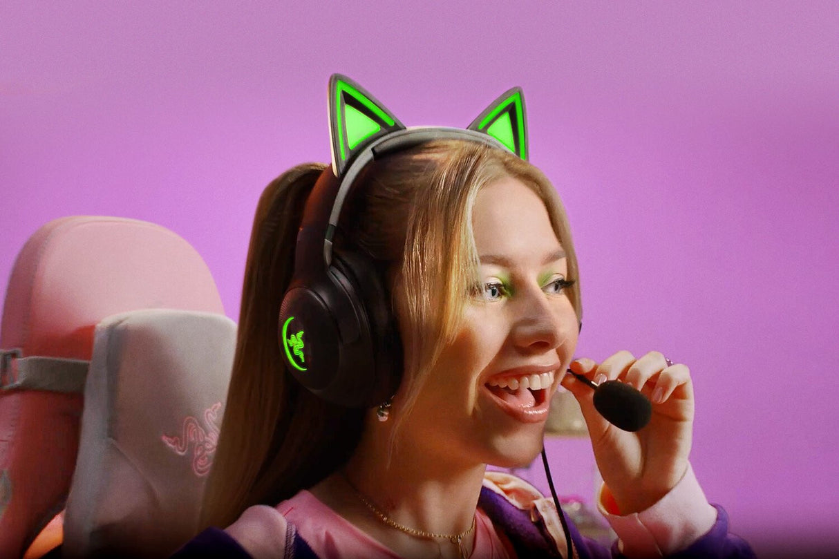 Razer Kraken Kitty V2 Headset Wired Head-band Gaming USB Type-A Black
