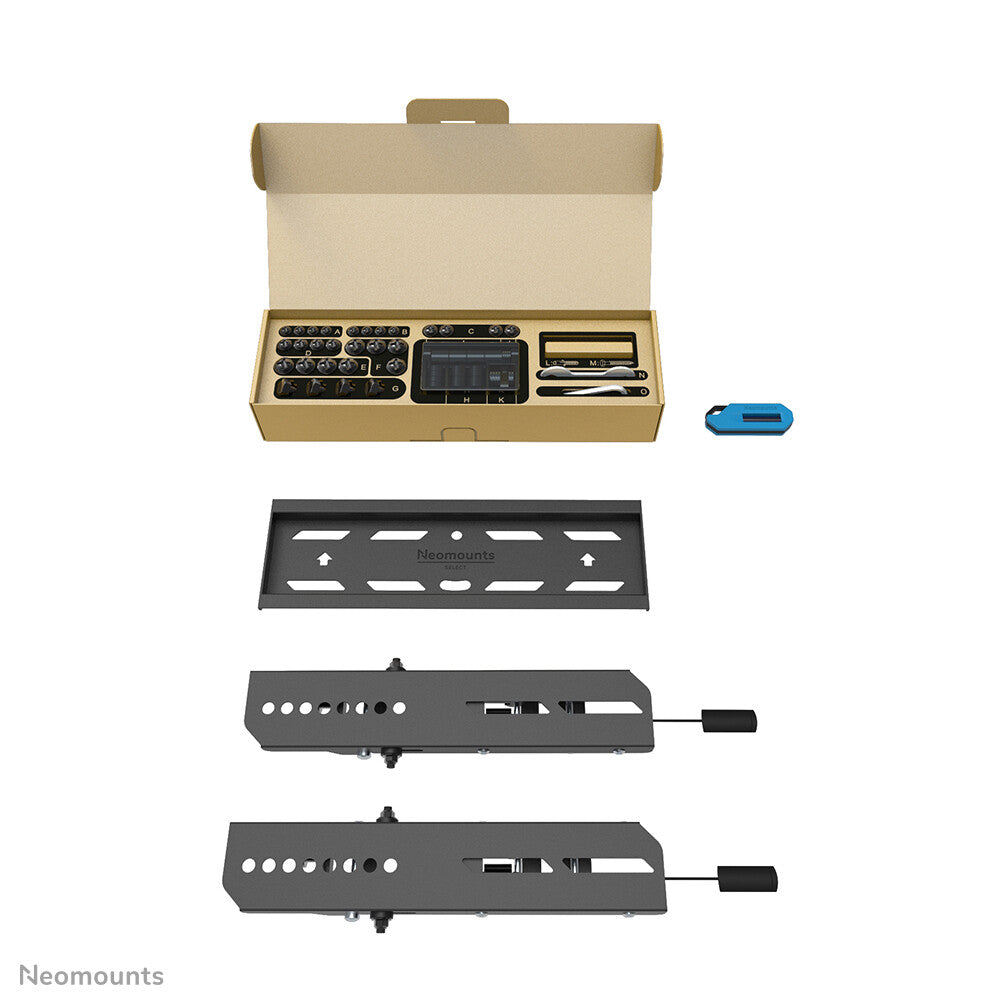 Neomounts WL35S-850BL12 TV mount wall 24-65" - tiltable - lockable - fast installation