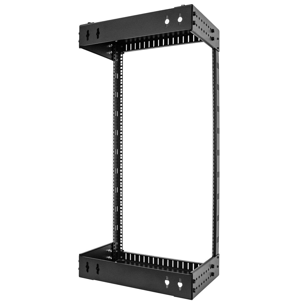 StarTech.com 21U 19" Wall Mount Network Rack - Adjustable Depth 12-20" 2 Post Open Frame Server Room Rack for AV/Data/ IT Communication/Computer Equipment/Switch w/Cage Nuts & Screws