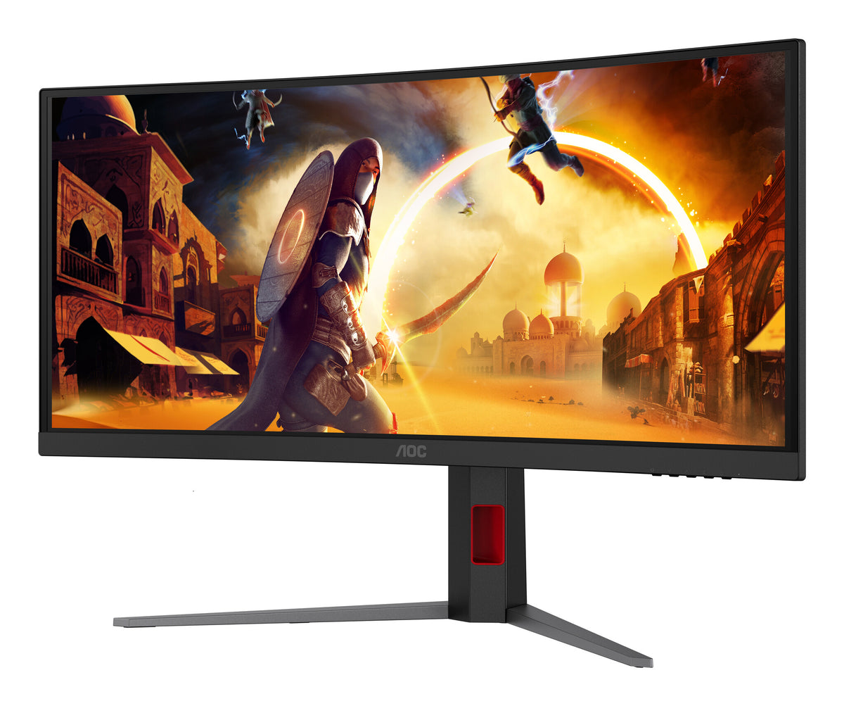 AOC G4 CU34G4CA computer monitor 86.4 cm (34") 3440 x 1440 pixels Wide Quad HD Black, Red