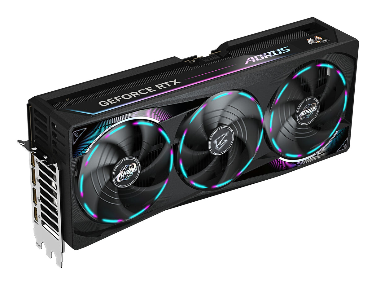 GIGABYTE AORUS GeForce RTX 5090 MASTER 32G Graphics Card - 32GB GDDR7, 512bit, PCI-E 5.0, 2655MHz Core Clock, 3 x DP 2.1a, 1 x HDMI 2.1b, GV-N5090AORUS M-32GD