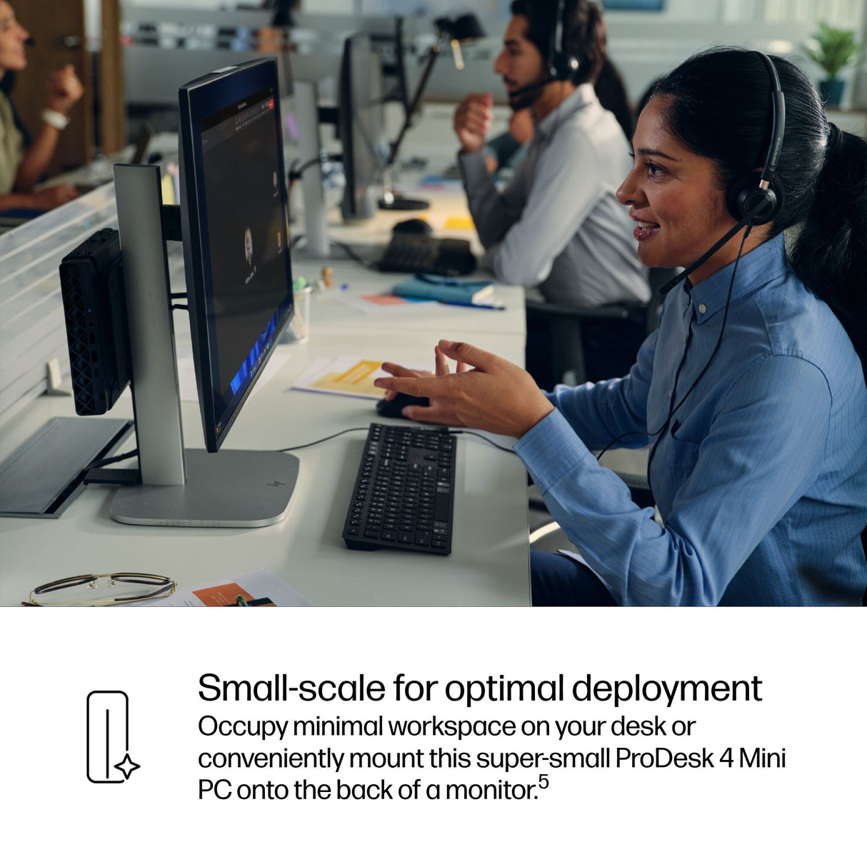 HP ProDesk 4 G1i AI PC Intel Core Ultra 5 235T 8 GB DDR5-SDRAM 256 GB SSD Windows 11 Pro Mini PC Black