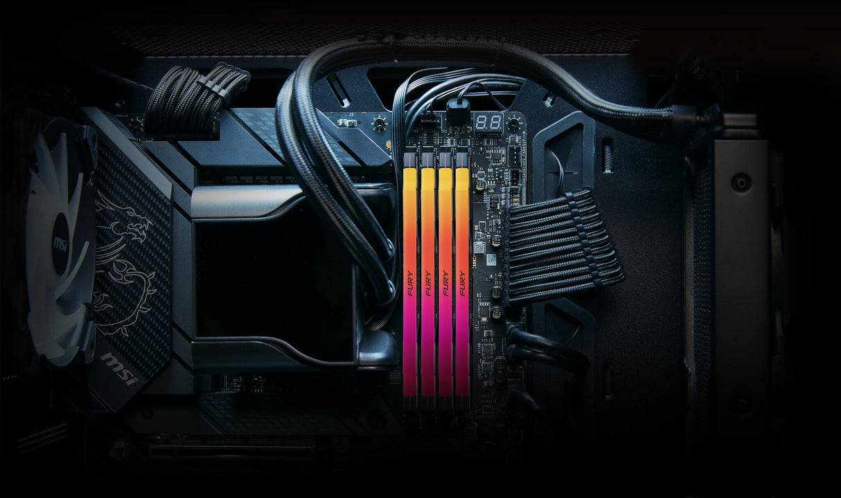 Kingston Technology FURY 48GB 7200MT/s DDR5 CL38 DIMM (Kit of 2) Renegade RGB XMP