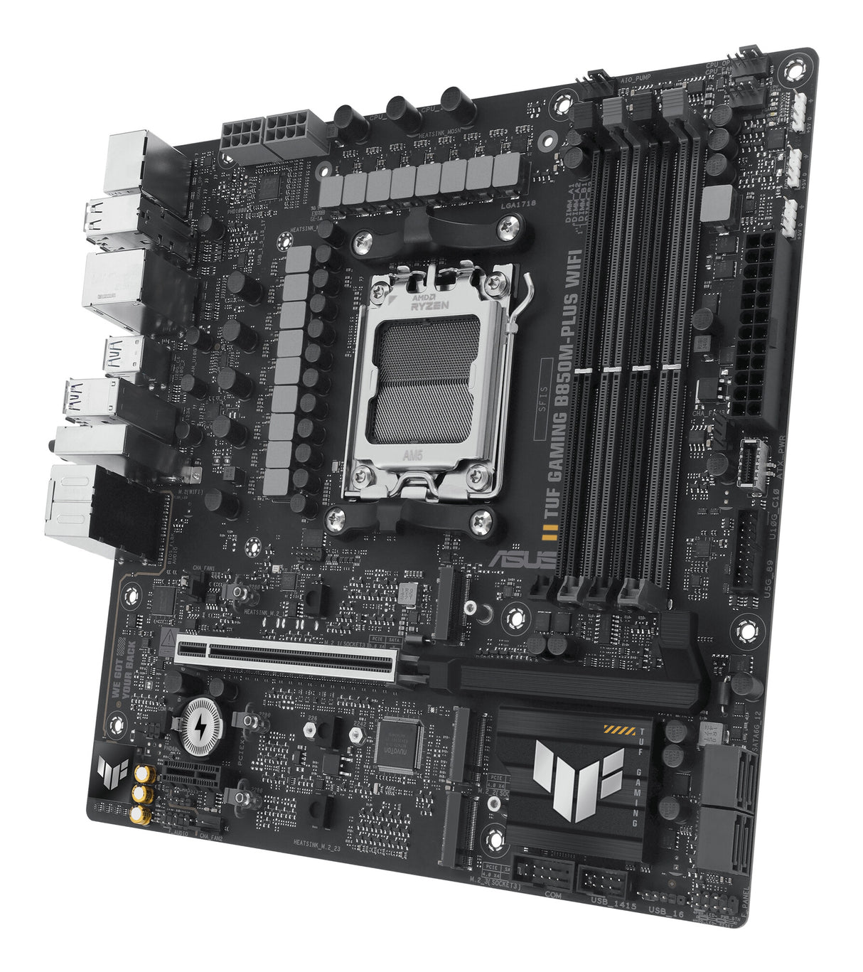 ASUS TUF GAMING B850M-PLUS WIFI AMD B850 Socket AM5 micro ATX