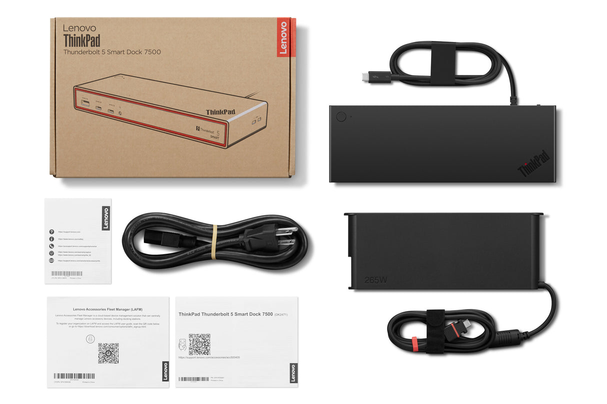 Lenovo ThinkPad Thunderbolt 5 Smart Dock 7500 Wired Black