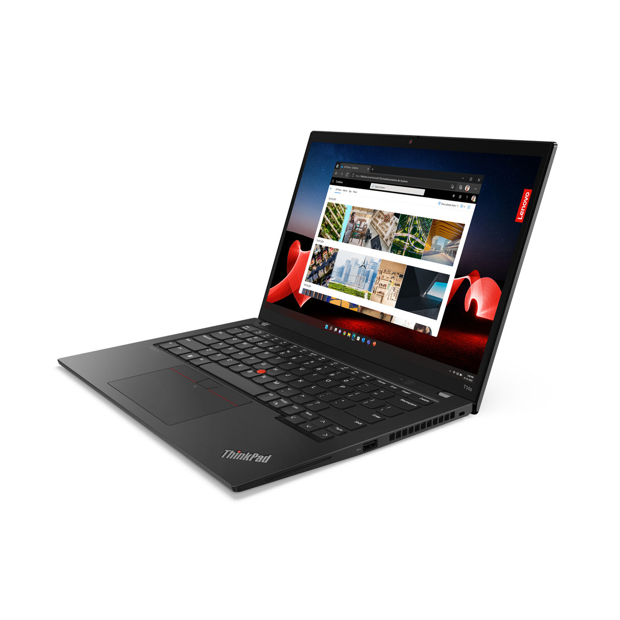 Lenovo ThinkPad T14s Gen 4 (Intel) Intel® Core™ i7 i7-1355U Laptop 35.6 cm (14") WUXGA 16 GB LPDDR5x-SDRAM 512 GB SSD Wi-Fi 6E (802.11ax) Windows 11 Pro UK English Black