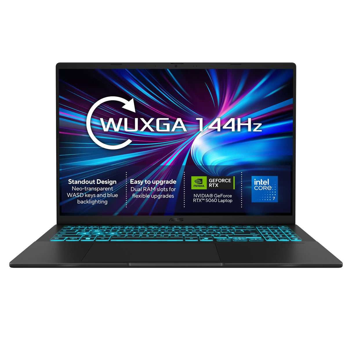 ASUS V16 V3607VM-TK148W Intel Core 7 240H Laptop 40.6 cm (16") WUXGA 16 GB DDR5-SDRAM 1 TB SSD NVIDIA GeForce RTX 5060 Wi-Fi 6 (802.11ax) Windows 11 Home Black