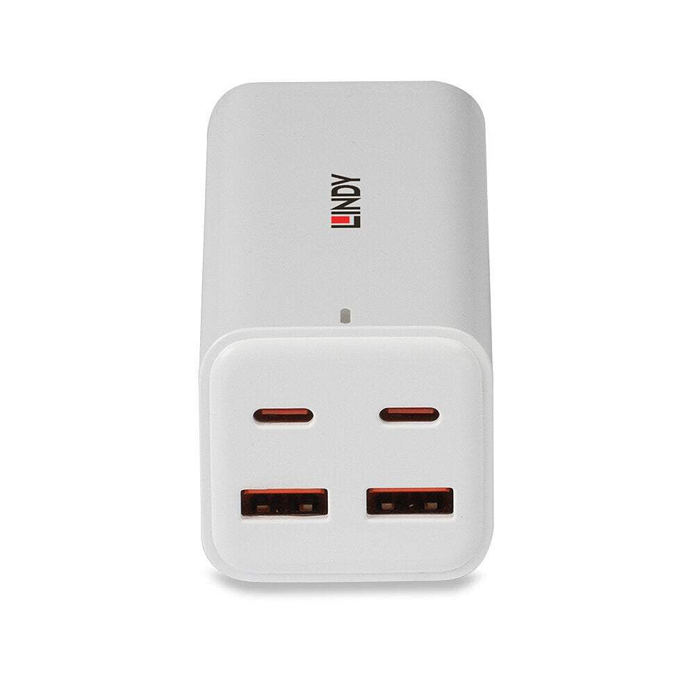 Lindy 100W 4-Port USB Type A & C GaN Charger