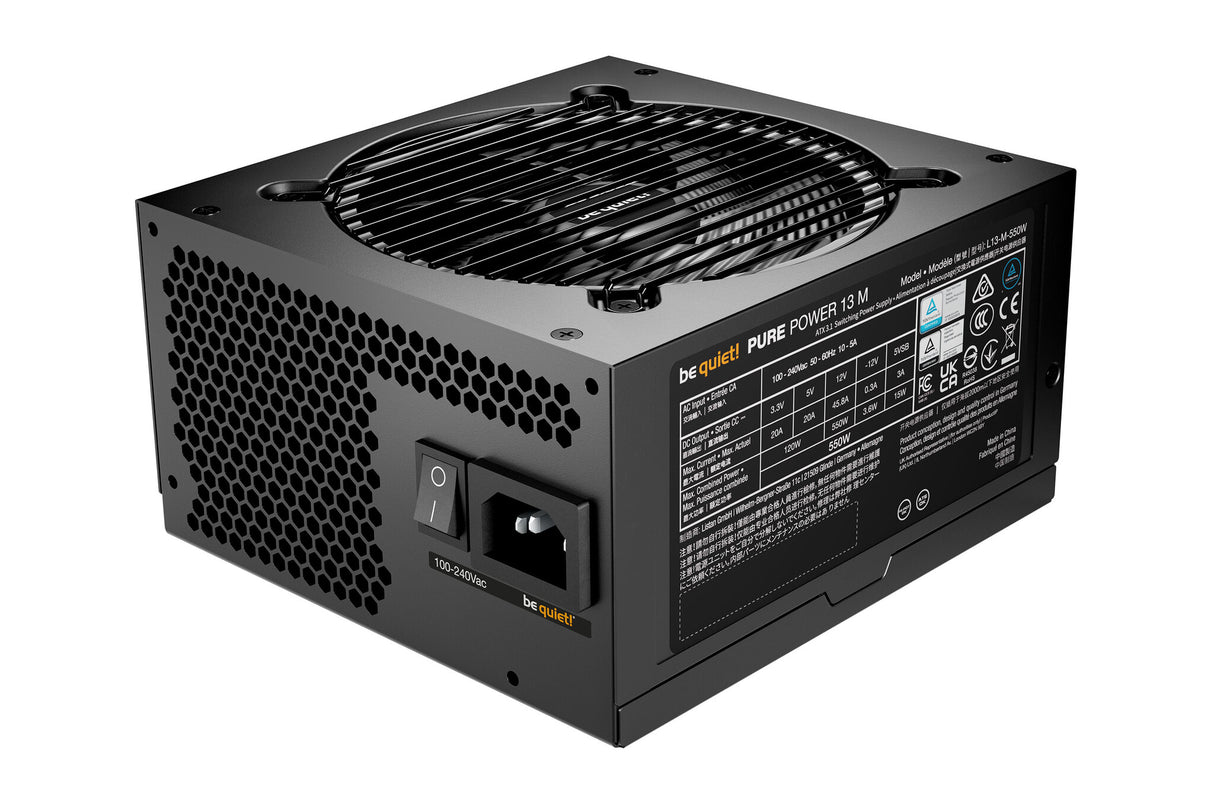 be quiet! Pure Power 13 M | 550W power supply unit 20+4 pin ATX ATX Black