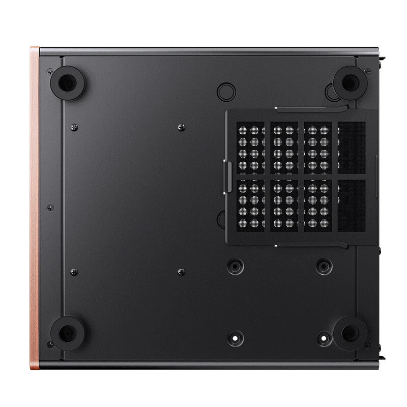 Jonsbo V12 BLACK computer case Black, Wood