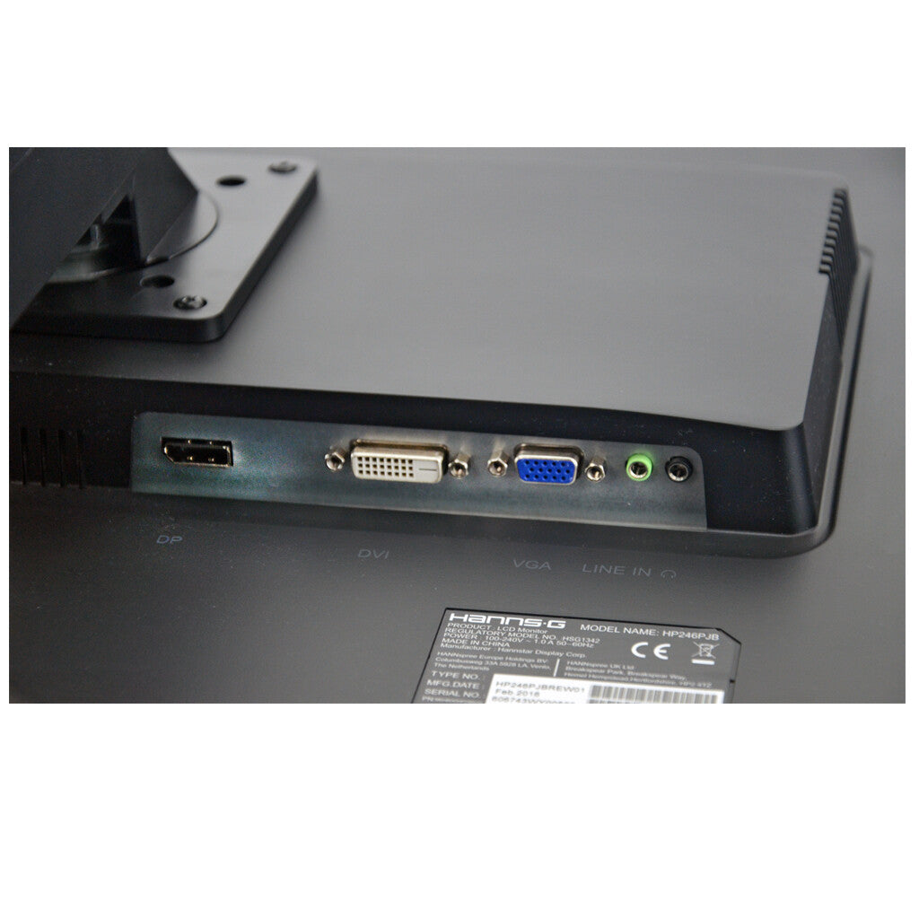 Hannspree HP246PJB LED display 61 cm (24") 1920 x 1200 pixels Full HD Black