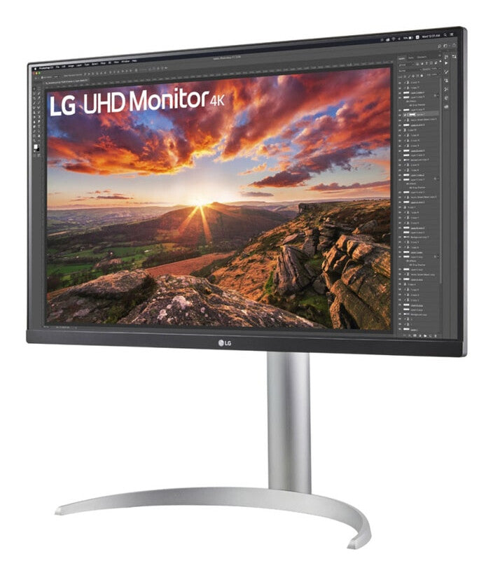 LG 27UP850K-W computer monitor 68.6 cm (27") 3840 x 2160 pixels 4K Ultra HD LED Silver, White