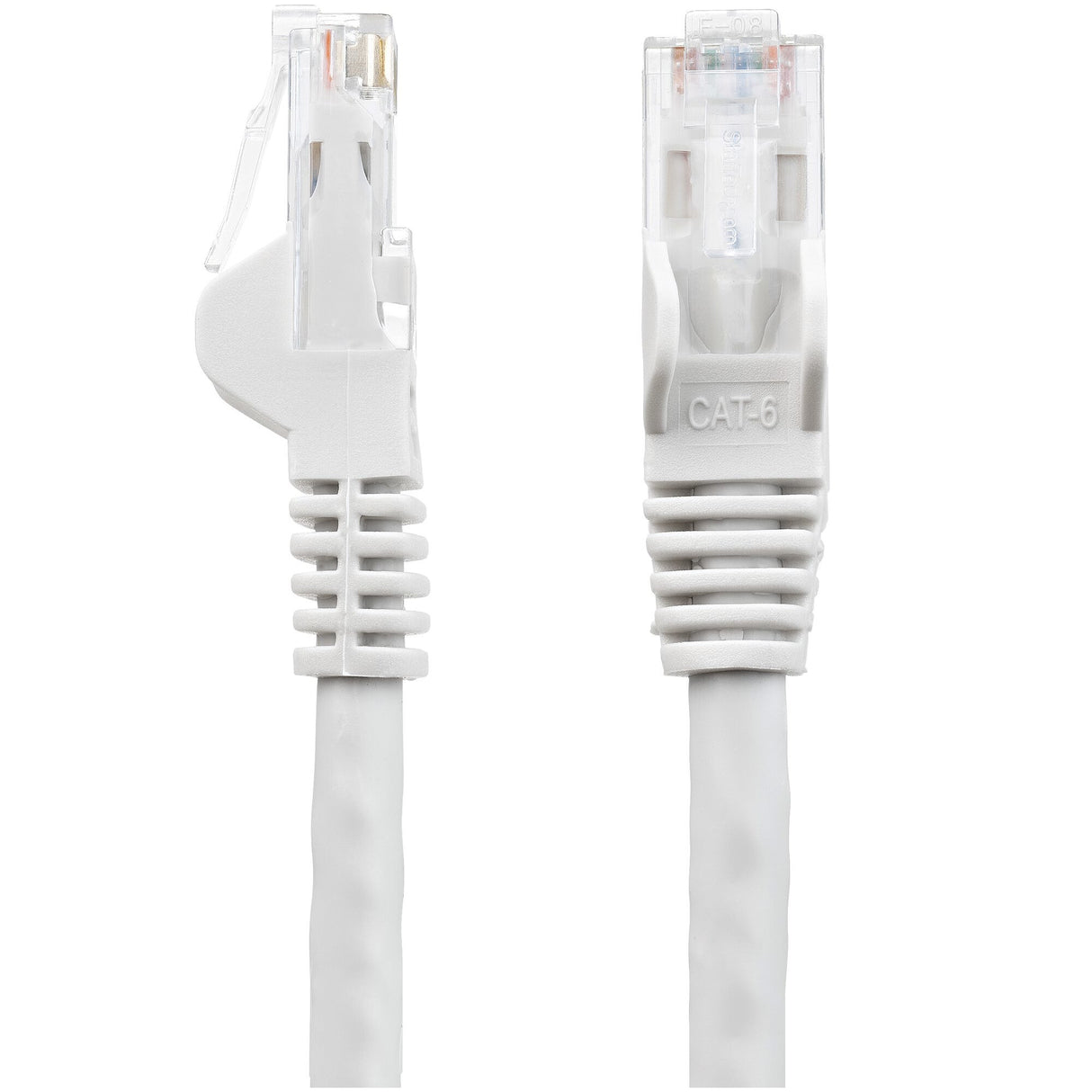 StarTech.com 50ft CAT6 Cable - White CAT6 Ethernet Cable - Gigabit Ethernet Wire - 650MHz 100W PoE RJ45 UTP CAT 6 Network/Patch Cord Snagless - Fluke Tested/Wiring is UL Certified/TIA