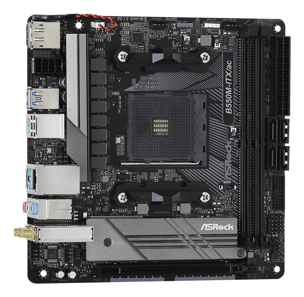 Asrock B550M-ITX/ac AMD B550 Socket AM4 mini ITX