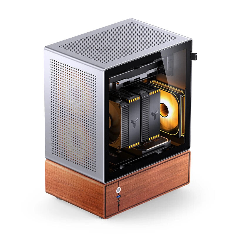 Jonsbo T7 Midi Tower Wood, Silver