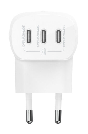 Belkin WCC002VFWH mobile device charger Laptop, Smartphone, Tablet White AC Fast charging Indoor