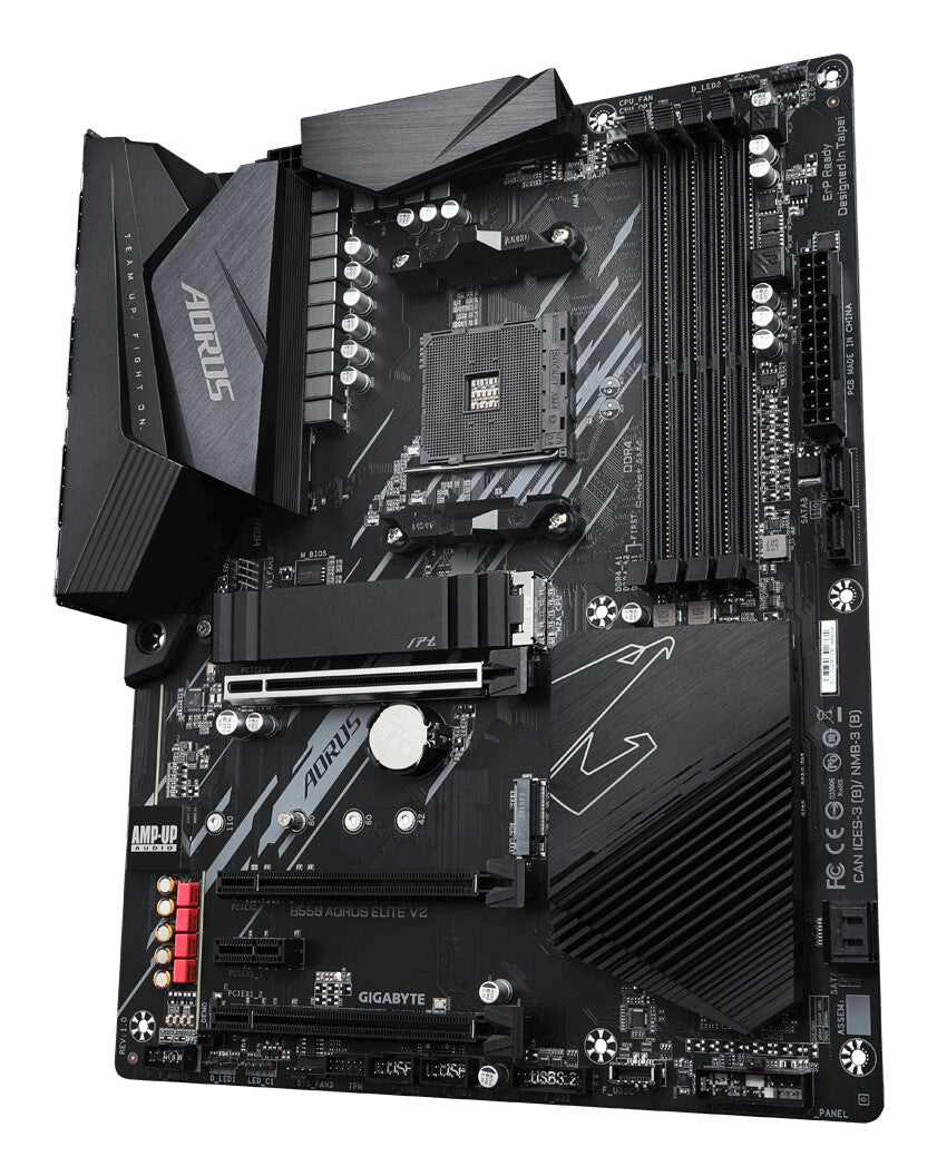 GIGABYTE B550 AORUS ELITE V2 Motherboard - AMD Ryzen 5000 CPUs, 12+2 Phases VRM, up to 4733MHz DDR4, 1xPCIe 4.0 + 1xPCIe 3.0 M.2, 2.5GbE LAN, USB 3.2 Gen 2