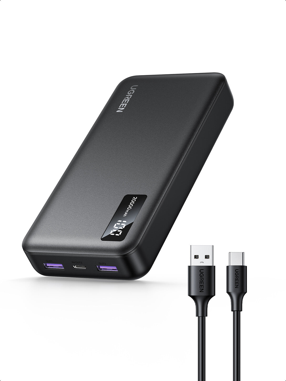 Ugreen 25683 power bank 20000 mAh Black