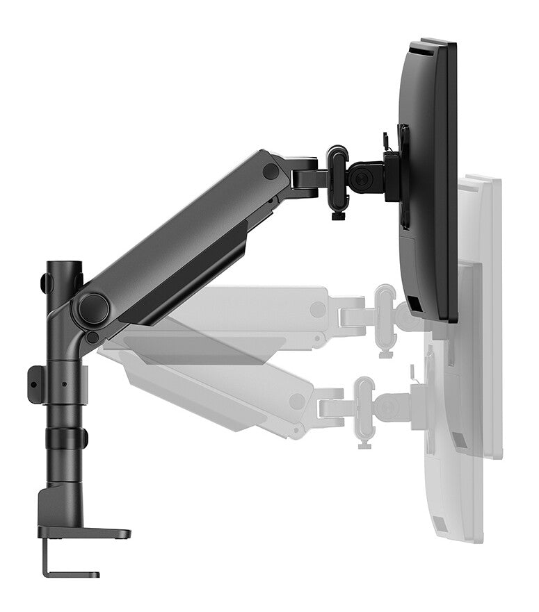 Neomounts DS65S-950BL2 Monitor arm 24-34" - gas spring - Topfix - multi-adjustable - 180°-stop