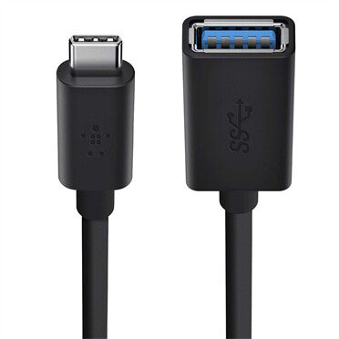 Belkin F2CU036btBLK USB cable USB 3.2 Gen 1 (3.1 Gen 1) USB C USB A 5 Gbit/s Black