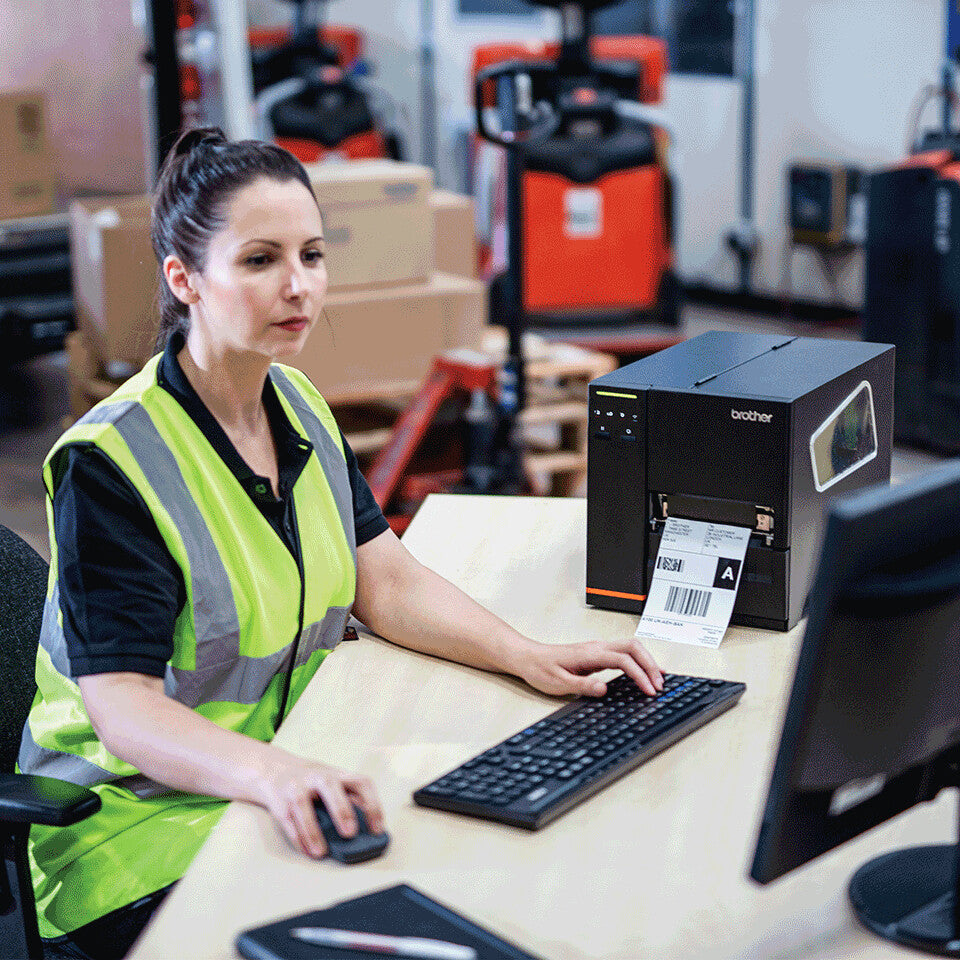 Brother TJ4520TN label printer Thermal line 300 x 300 DPI Wired Ethernet LAN