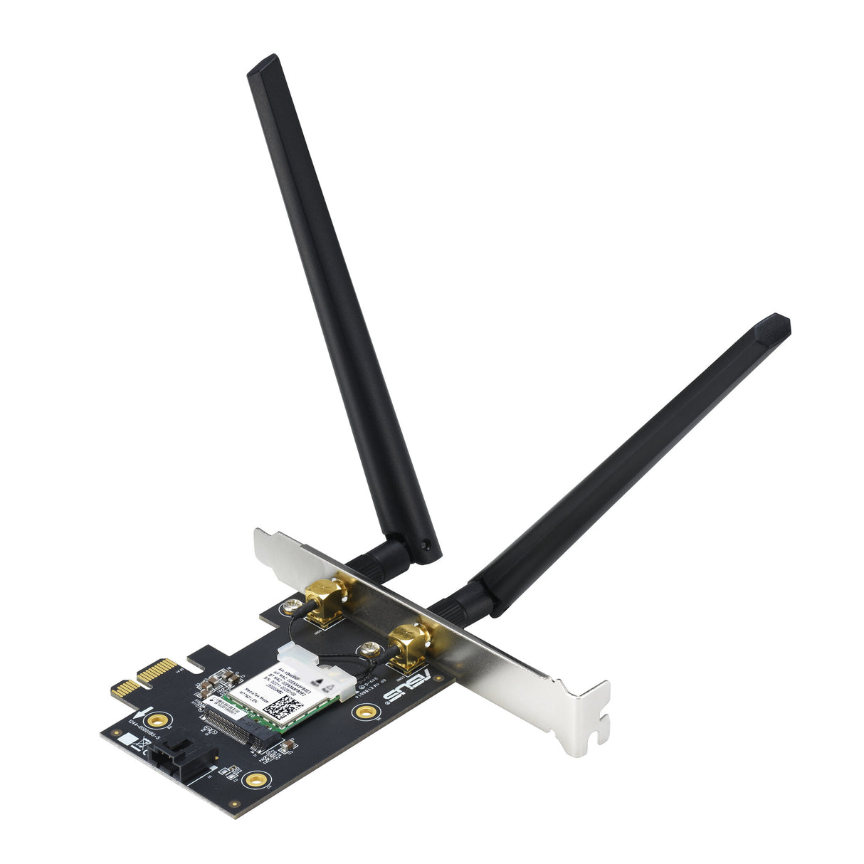 Asus (PCIE-AX1800) AX1800 Adaptador inalámbrico PCI Express Wi-Fi 6 de doble banda, Bluetooth 5.2, WPA3, OFDMA y MU-MIMO
