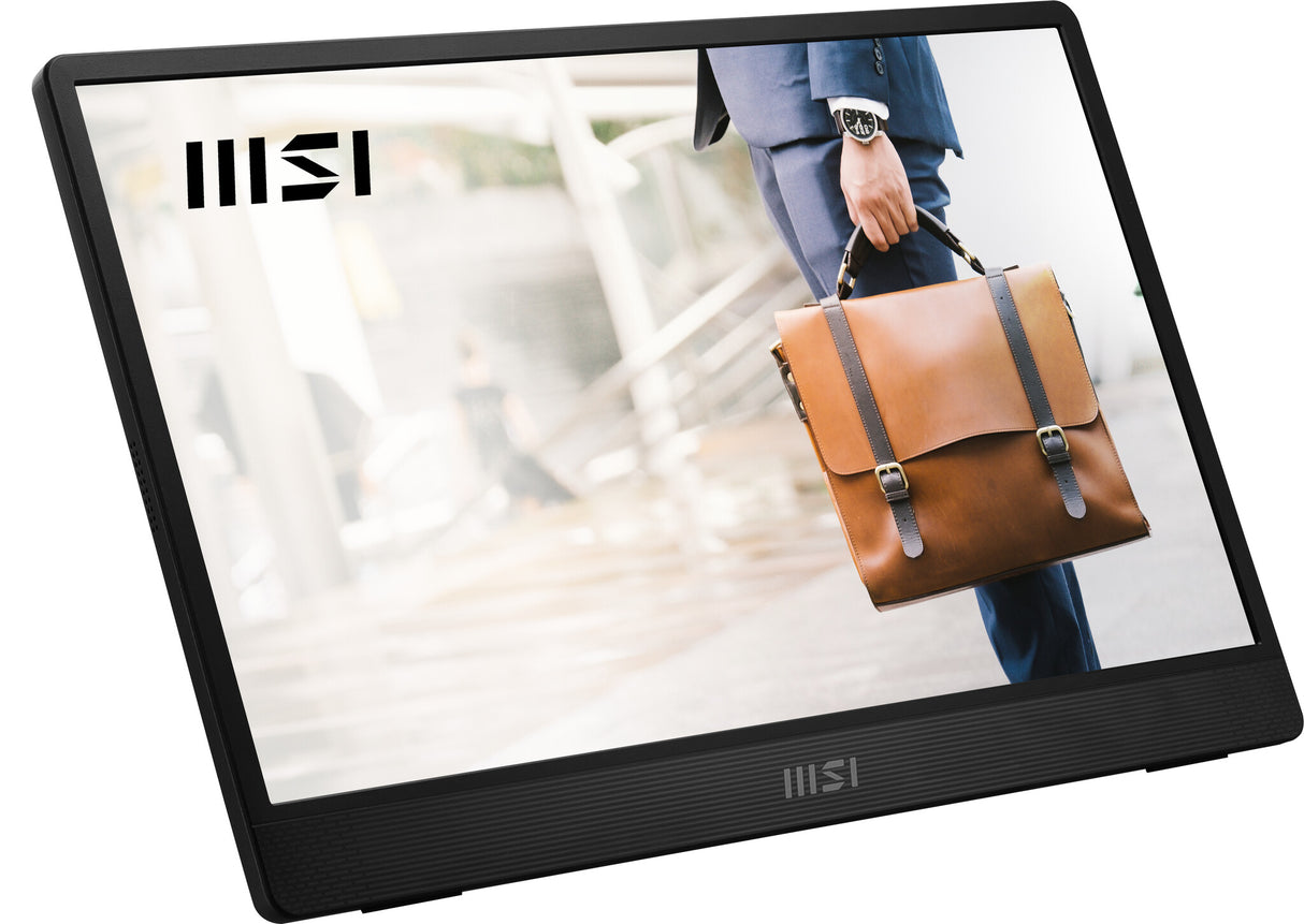 MSI PRO MP161 E2U portable TV/monitor Portable monitor Black 39.6 cm (15.6") LED 1920 x 1080 pixels