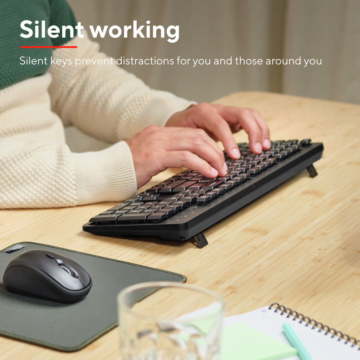 Trust Ody II keyboard Office RF Wireless QWERTY UK English Black