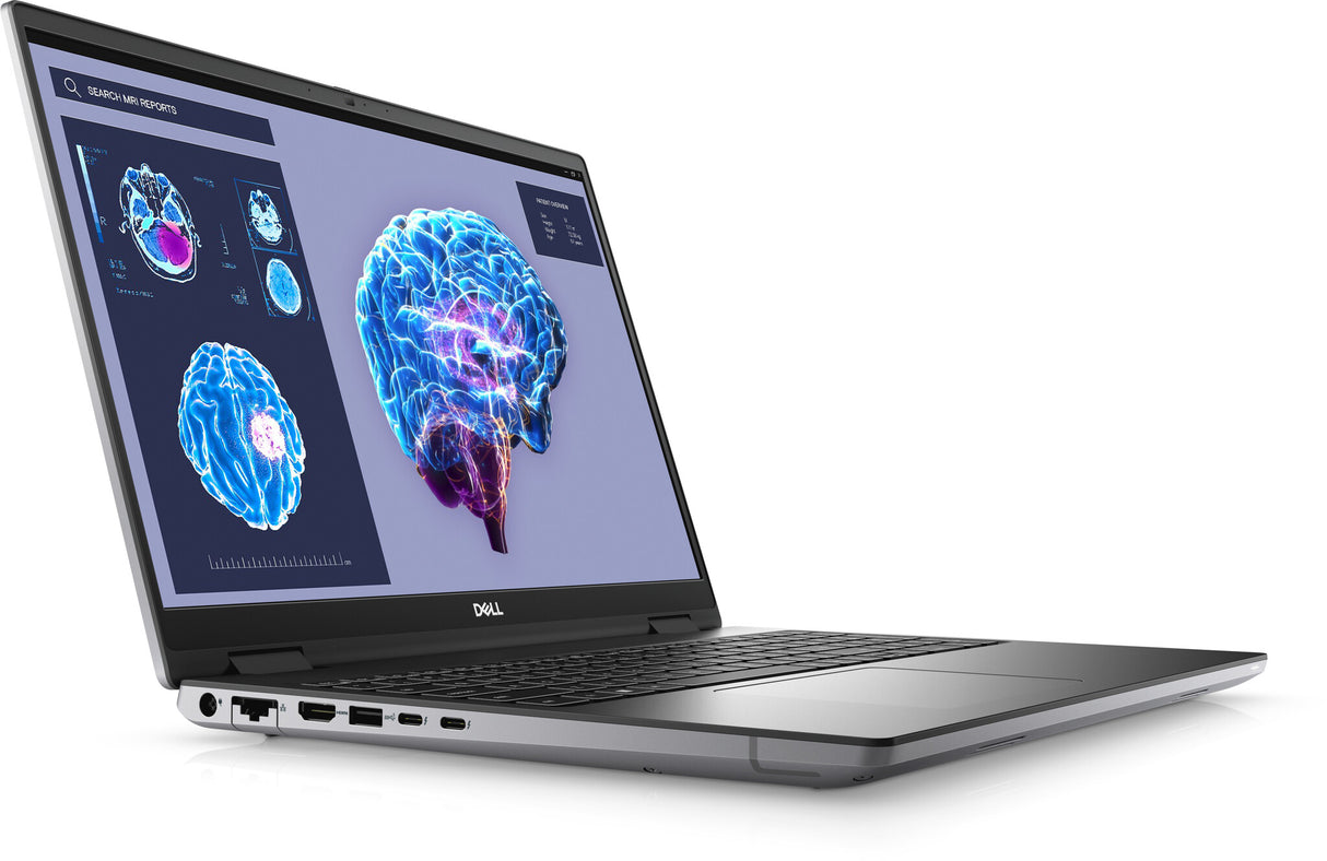 DELL Precision 7680 Intel® Core™ i7 i7-13850HX Mobile workstation 40.6 cm (16") Full HD+ 16 GB DDR5-SDRAM 512 GB SSD NVIDIA RTX 2000 Ada Wi-Fi 6E (802.11ax) Windows 11 Pro UK English Grey