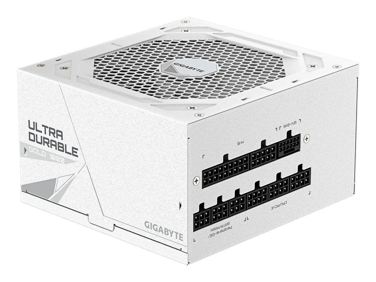 GIGABYTE UD1000GM PG5 V2 ICE Power Supply Unit- PCIe Gen 5.1, 80 PLUS Gold, Fully Modular Design, 120mm Fan, ATX 3.1 compatible, EU Plug