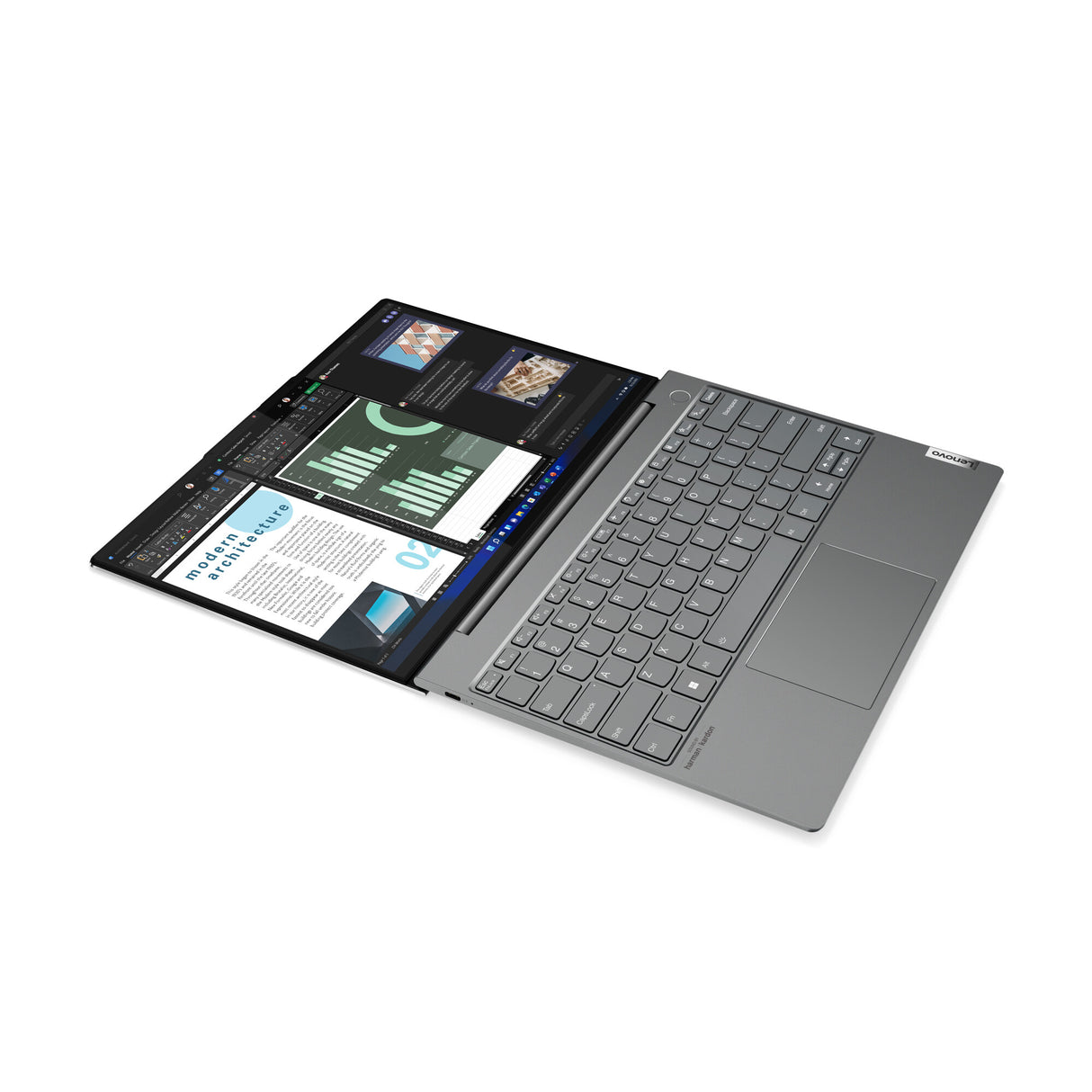 Lenovo ThinkBook 13x G2 IAP Intel® Core™ i5 i5-1235U Laptop 33.8 cm (13.3") WQXGA 8 GB LPDDR5-SDRAM 256 GB SSD Wi-Fi 6E (802.11ax) Windows 11 Pro UK English Grey