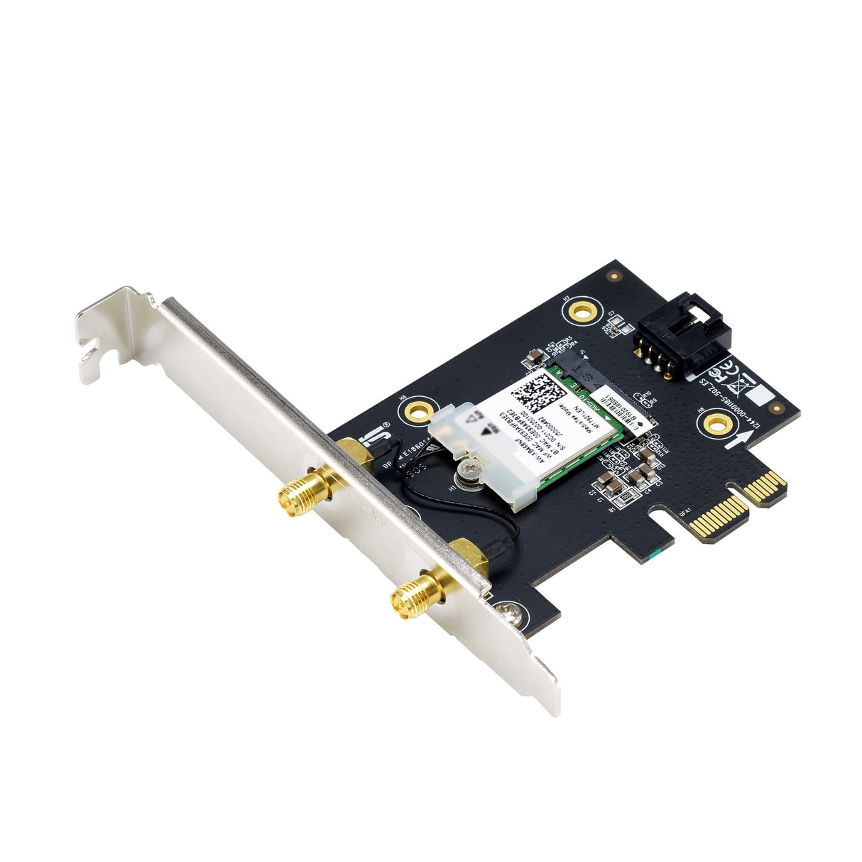 Asus (PCIE-AX1800) AX1800 Adaptador inalámbrico PCI Express Wi-Fi 6 de doble banda, Bluetooth 5.2, WPA3, OFDMA y MU-MIMO