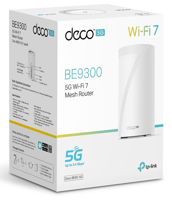 TP-Link 5G BE9300 Whole Home Mesh Wi-Fi 7 Router, Build-In 5G Modem